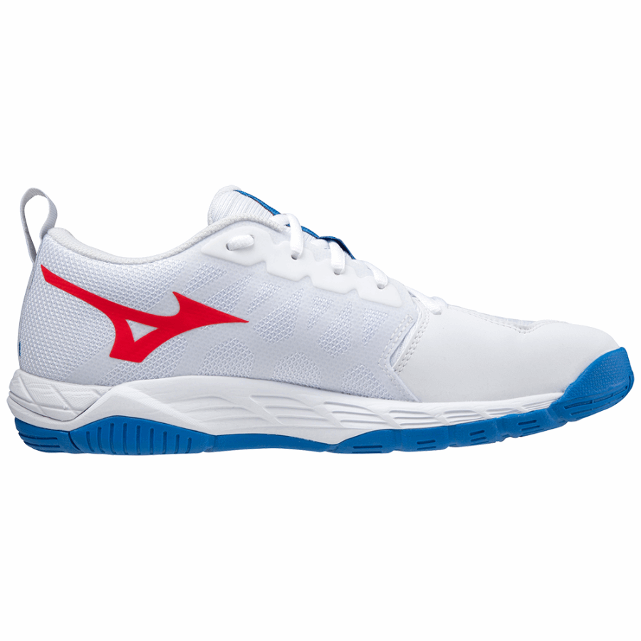 Mizuno Wave Supersonic 2 White-Red-French Blue
